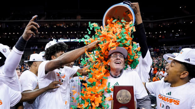 jim larranaga and miami players final four bound